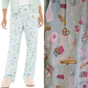 J Crew Flannel Pajama Pant NYC Print